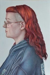 Painting by Connor Maguire called PUNK which is displayed in the Royal Ulster Academy